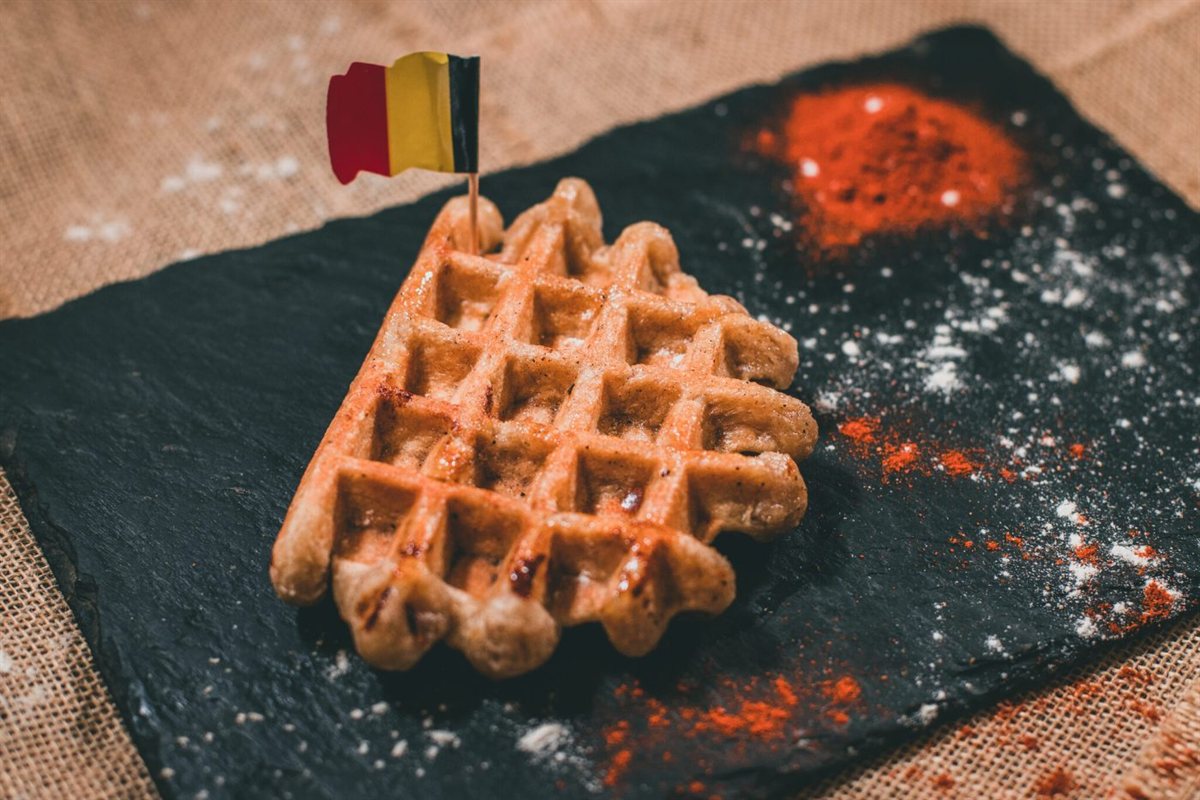 Gaufre liégeoise au piment d'Espelette