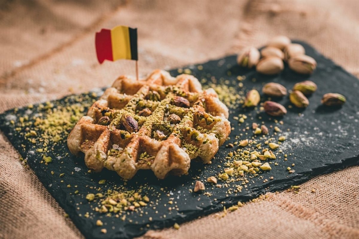 Pâte à gaufre à la pistache